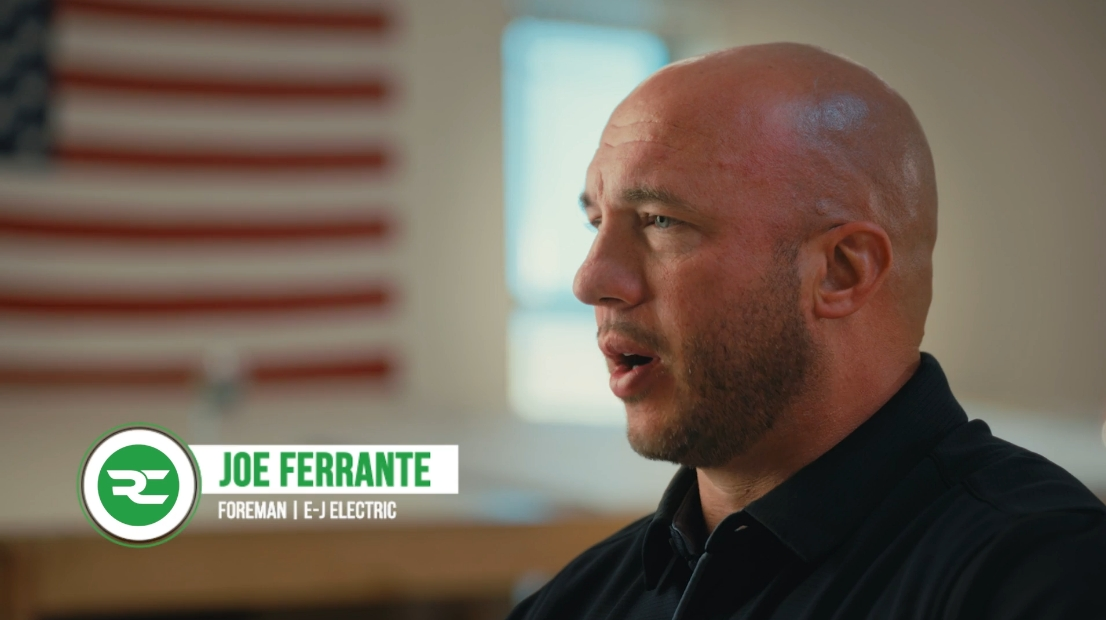 Joe Ferrante, Foreman at E-J Electric sharing his experience with Riskcast