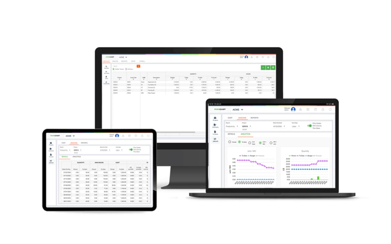 Riskcast Production Tracking Interface